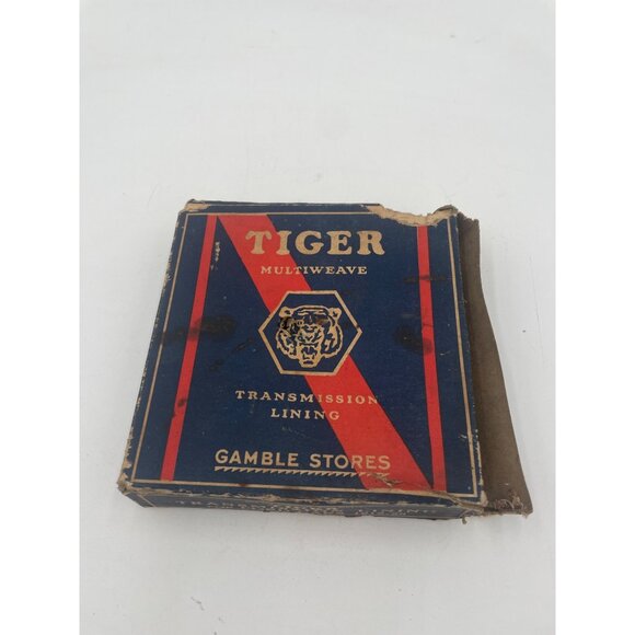 Vintage Tiger Multiweave Transmission Lining By Gamble Stores Ford Car - Picture 1 of 8